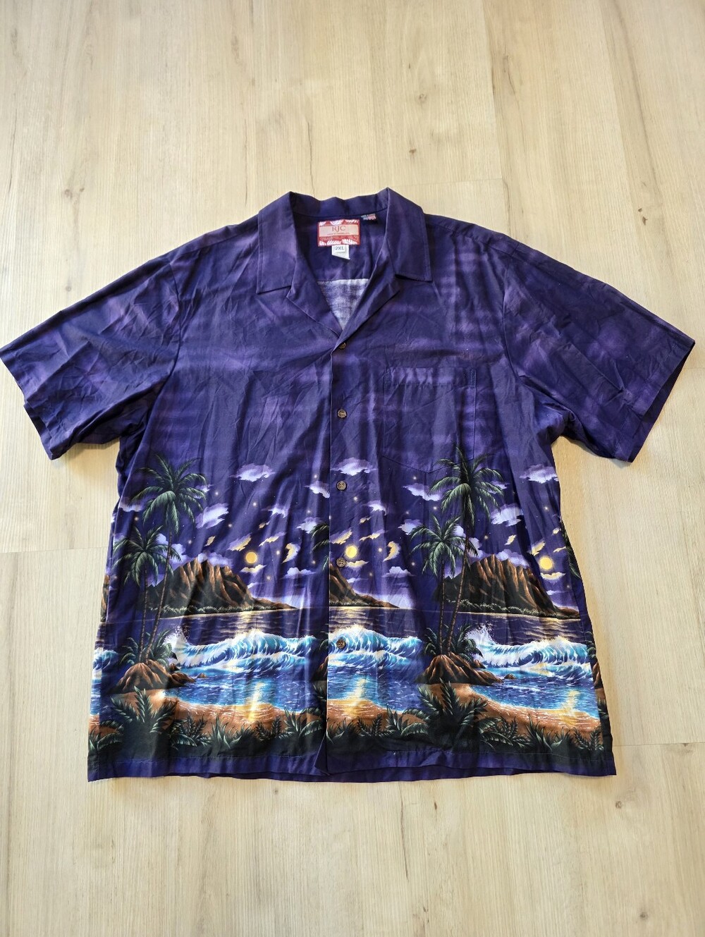 RJC Hawaiian Shirt Men's Size 2XL Made in USA